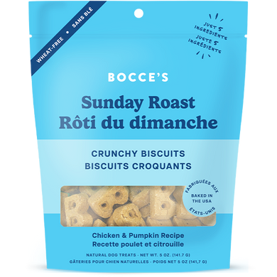 Bocce's Bakery Dog Crunchy Biscuits Sunday Roast - 5 oz