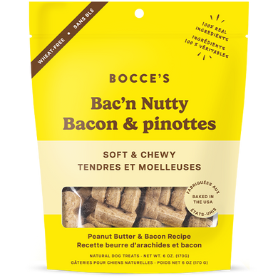 Bocce's Bakery Dog Soft & Chewy Bac'N Nutty - 6 oz