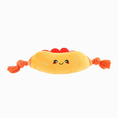 Hugsmart Pet - Food Party | Hot Dog - Dog Plush Toy