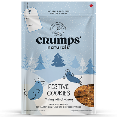Crumps' Naturals Dog Holiday FstvCookies Turkey w/Crnbry -270g