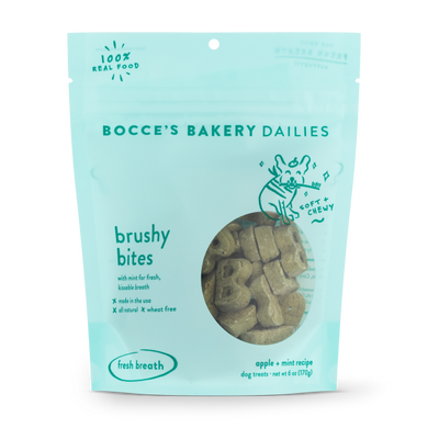 Bocce's Bakery Dog Dailies Brushy Bites 6 oz