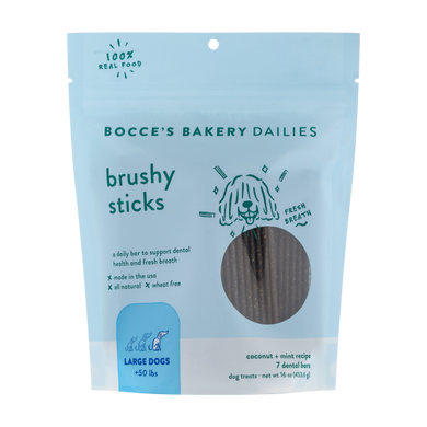 Bocce's Bakery Dog Dailies Brushy Sticks Large 16 oz