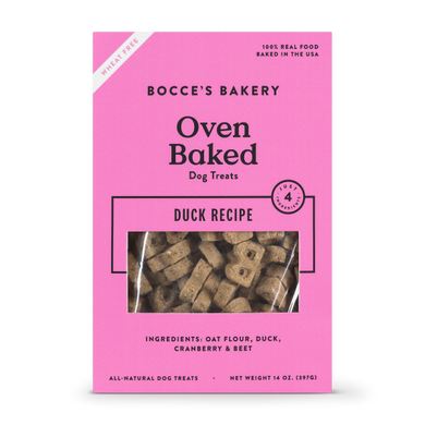 Bocce's Bakery Dog Oven Baked Duck Biscuits 14 oz