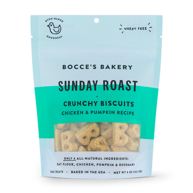 Bocce's Bakery Dog Crunchy Biscuits Sunday Roast 5 oz