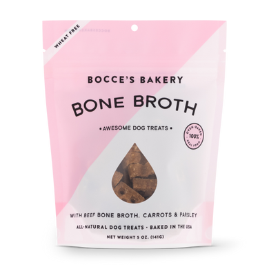 Bocce's Bakery Dog Crunchy Biscuits Bone Broth 5 oz