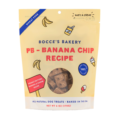 Bocce's Bakery Dog Soft & Chewy PB-Banana Chip 6 oz