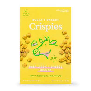 Bocce's Bakery Dog Crispies Beef Liver + Cheese 10 oz
