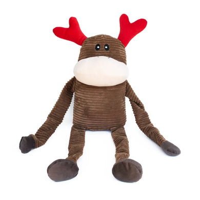 ZippyPaws Holiday Crinkle Reindeer- Extra Large