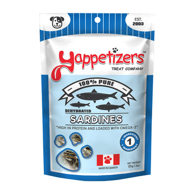 Yappetizers Dehydrated - Sardines 85g