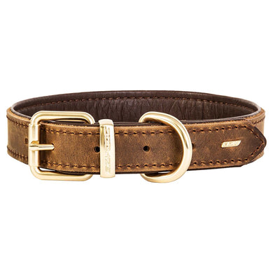 EZYDOG Oxford Leather Collar-Brown
