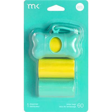 MK Poop Bag Dispenser (Turquoise & Yellow)