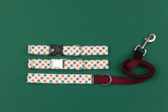 Walk In the Bark Red, Green, Gold Plaid Collar