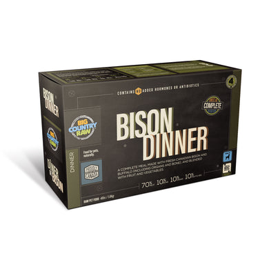 Big Country Raw Bison Dinner Carton - 4LB