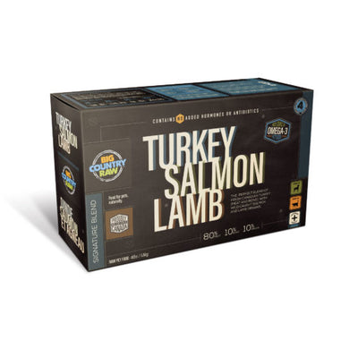 Big Country Raw Turkey/Salmon/Lamb - 4LB