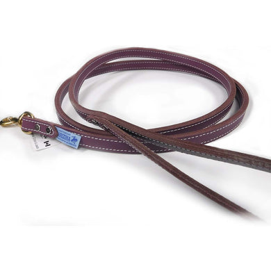 Double Leather Lead Purple - 5/8 x 72