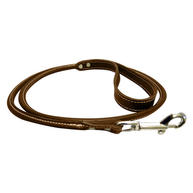 Round Leather Lead - 1 1/4 x 72
