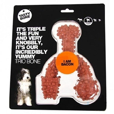 Tastybone Nylon Trio Bacon Bone For Large Dogs