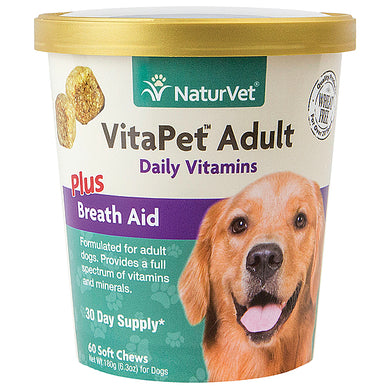 NaturVet Soft Chew VitaPet Daily Breath Aid