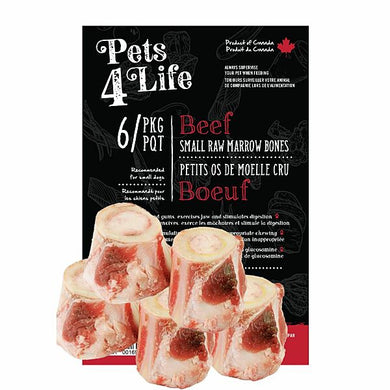 Pets 4 Life Raw Beef Marrow Bones Small 6pk